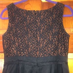 Merona Black Lace Empire Waist Dress knee length